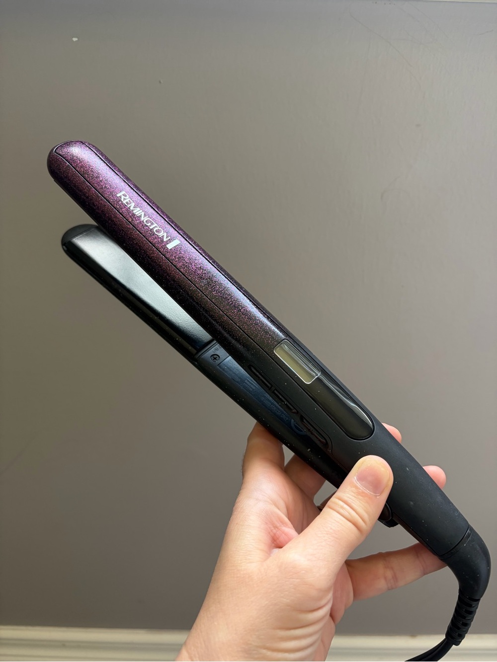 Remington Purple Glitter Metallic Flat Iron Hair Straightener